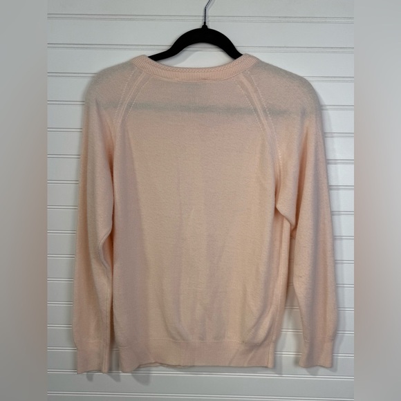 Vintage 90’s Alicia peachy pink button up cardigan sweater. Size Small - Picture 2 of 5